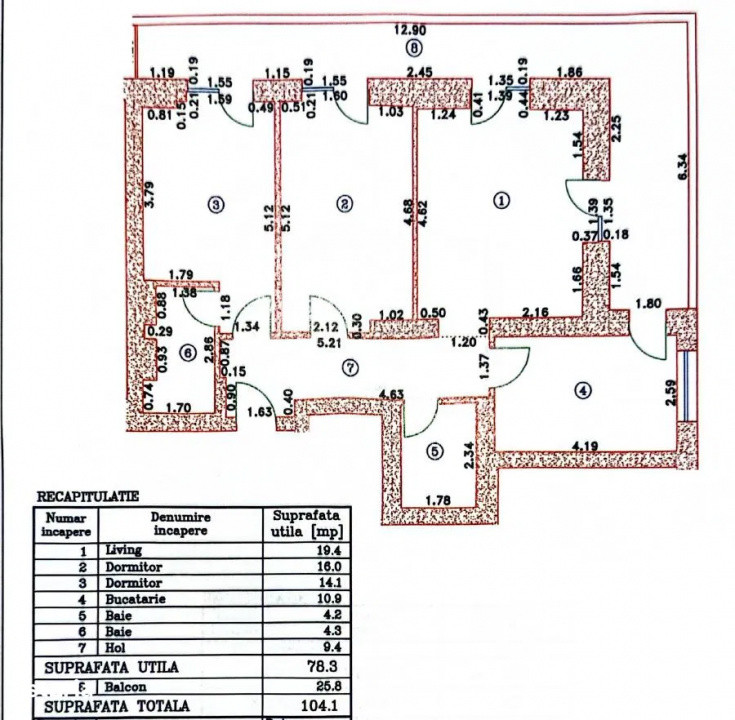 3 Camere 104 MP | Cortina North | Terasa 25 MP