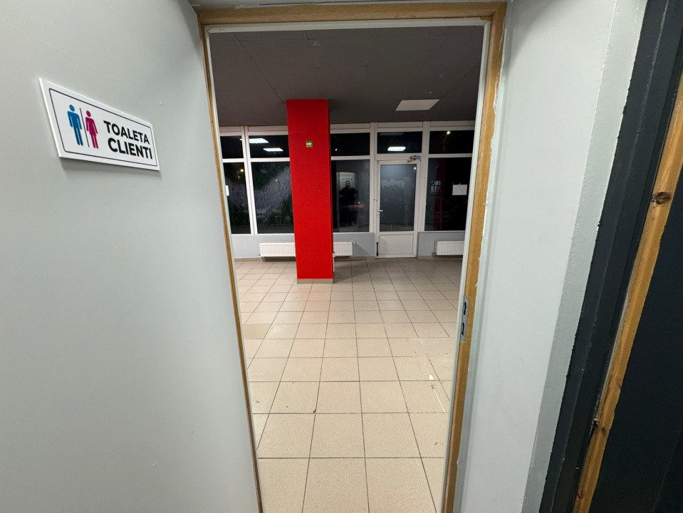 Spațiu stradal 75 mp, vitrină 10 m, 3 fazic – Ceahlău