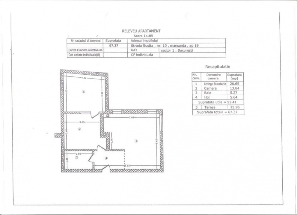 2 Camere | Piata Presei Libere | Centrala Proprie | Terasa 